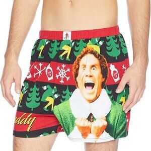 Buddy The Elf Boxer Underwear Christmas Tree Snowflake Medium Syrup Will Ferrell